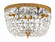 Crystorama 2 Light Clear Italian Crystal Olde Brass Flush Mount (205|710-OB-CL-I)