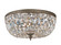 Crystorama 3 Light Spectra Crystal English Bronze Flush Mount (205|712-EB-CL-SAQ)