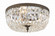 Crystorama 3 Light English Bronze Hand Cut Crystal Flush Mount (205|714-EB-CL-MWP)