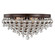 Calypso 6 Light Crystal Teardrop Vibrant Bronze Flush Mount (205|138-VZ)