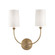 Libby Langdon for Crystorama Sylvan 2 Light Vibrant Gold Sconce (205|2242-VG)