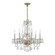 Traditional Crystal 6 Light Spectra Crystal Polished Brass Chandelier (205|5086-PB-CL-SAQ)