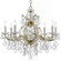 Maria Theresa 9 Light Swarovski Strass Crystal Gold Chandelier (205|4408-GD-CL-S)