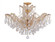 Maria Theresa 6 Light Spectra Crystal Gold Semi Flush Mount (205|4439-GD-CL-SAQ_CEILING)