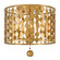 Layla 3 Light Antique Gold Flush Mount (205|544-GA)