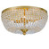 Rylee 4 Light Antique Gold Flush Mount (205|605-GA)