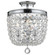 Archer 3 Light Swarovski Strass Crystal Polished Chrome Semi Flush Mount (205|783-CH-CL-S)