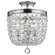 Archer 3 Light Swarovski Strass Crystal Polished Chrome Semi Flush Mount (205|783-CH-CL-S)