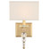 Clover 1 Light Aged Brass Sconce (205|CLO-8892-AG)