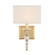 Clover 1 Light Aged Brass Sconce (205|CLO-8892-AG)