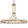 Clover 12 Light Aged Brass Chandelier (205|CLO-8899-AG)