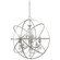 Solaris 6 Light Swarovski Strass Crystal Olde Silver Sphere Chandelier (205|9219-OS-CL-S)