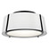 Fulton 18'' Black Semi Flush Mount (205|FUL-905-BK)