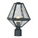 Brian Patrick Flynn for Crystorama Glacier 1 Light Black Charcoal Small Outdoor Post (205|GLA-9707-WT-BC)