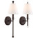 Riverdale 1 Light Dark Bronze Sconce (205|RIV-382-DB)