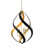 Trephine Black & Gold Chandelier (92|9000-0321)