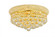 Primo 8 light Gold Flush Mount Clear Royal Cut Crystal (758|V1800F16G/RC)