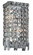 Maxime 2 light Chrome Wall Sconce Clear Royal Cut Crystal (758|V2033W6C/RC)