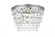 Nordic 3 light antique silver Flush Mount Clear Royal Cut Crystal (758|1219F15AS/RC)