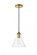 Destry 1 Light Brass Pendant With Clear Glass (758|LD2244BR)