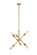 Axel 6 Lights Brass Pendant (758|LD8017D18BR)