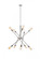 Axel 10 Lights polished Nickel Pendant (758|LD8018D28PN)
