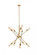 Axel 10 Lights Brass Pendant (758|LD8019D28BR)