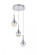 Amherst Collection LED 3-light chandelier 12in x 9in chrome finish (758|3803D12C)