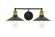 Etude 2 Light Brass and Black Wall Sconce (758|LD4033W21BRB)