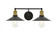 Etude  2 light brass and black Wall Sconce (758|LD4033W21BRB)