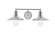 Etude 2 light chrome Wall Sconce (758|LD4033W21C)
