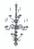 12-Light Satin Pewter Jamestown Foyer Chandelier (84|9132 SP)