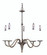 5-Light Satin Pewter Jamestown Dining Chandelier (84|9225 SP)