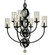 8-Light Matte Black Compass Dining Chandelier (84|1048 MBLACK)