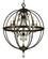 5-Light Matte Black Compass Foyer Chandelier (84|1069 MBLACK)
