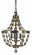 4-Light Brushed Nickel Naomi Chandelier (84|4484 BN)