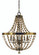 6-Light Mahogany Bronze Naomi Chandelier (84|4486 MB)