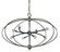 8-Light Polished Nickel/Matte Black Orbit Chandelier (84|4949 PN/MBLACK)