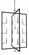12-Light Polished Nickel/Matte Black Minimalist Elegant Foyer Chandelier (84|5369 PN/MBLACK)