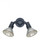 Flood Light traditional 2-light outdoor exterior adjustable swivel flood light in black finish (38|8642-12)