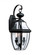 Lancaster traditional 2-light outdoor exterior wall lantern sconce in black finish with clear curved (38|8039-12)