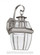 Lancaster traditional 1-light outdoor exterior large wall lantern sconce in antique brushed nickel s (38|8067-965)