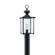 Jamestowne transitional 1-light outdoor exterior post lantern in black finish with clear beveled gla (38|8257-12)