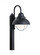 Sebring transitional 1-light outdoor exterior post lantern in black finish with clear seeded glass d (38|8269-12)