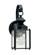 Jamestowne transitional 1-light small outdoor exterior wall lantern in black finish with clear bevel (38|8456-12)