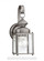 Jamestowne transitional 1-light small outdoor exterior wall lantern in antique brushed nickel silver (38|8456-965)