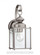 Jamestowne transitional 1-light medium outdoor exterior wall lantern in antique brushed nickel silve (38|8457-965)