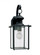 Jamestowne transitional 1-light large outdoor exterior wall lantern in black finish with clear bevel (38|8458-12)