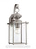 Jamestowne transitional 1-light large outdoor exterior wall lantern in antique brushed nickel silver (38|8458-965)