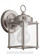 New Castle traditional 1-light outdoor exterior wall lantern sconce in antique brushed nickel silver (38|8592-965)